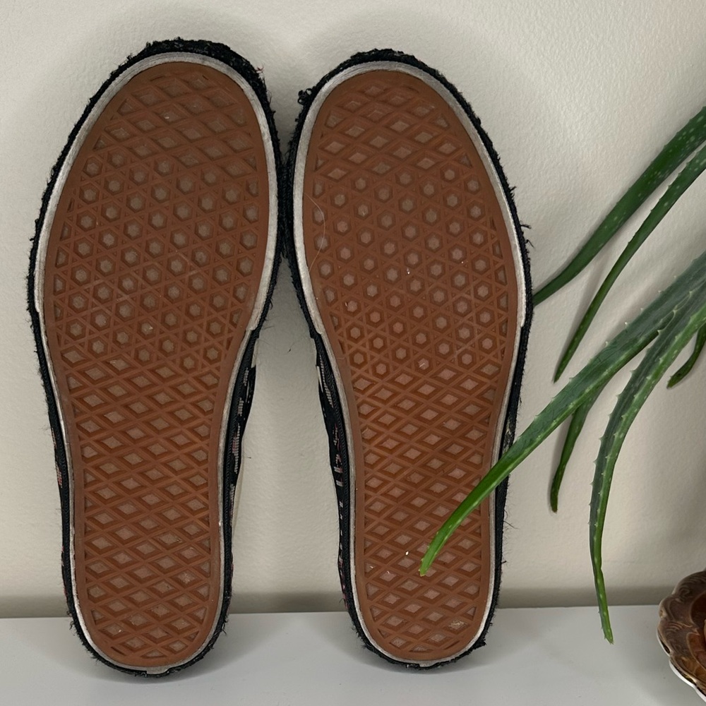 Custom Vans Checkerboard Slip-Ons w/ Off-White Style Platform Belt Wrap M6.5 W8 - Picture 4 of 13
